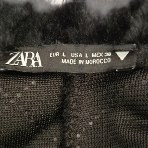 Zara Black Teddy Jacket - Picture 8 of 8